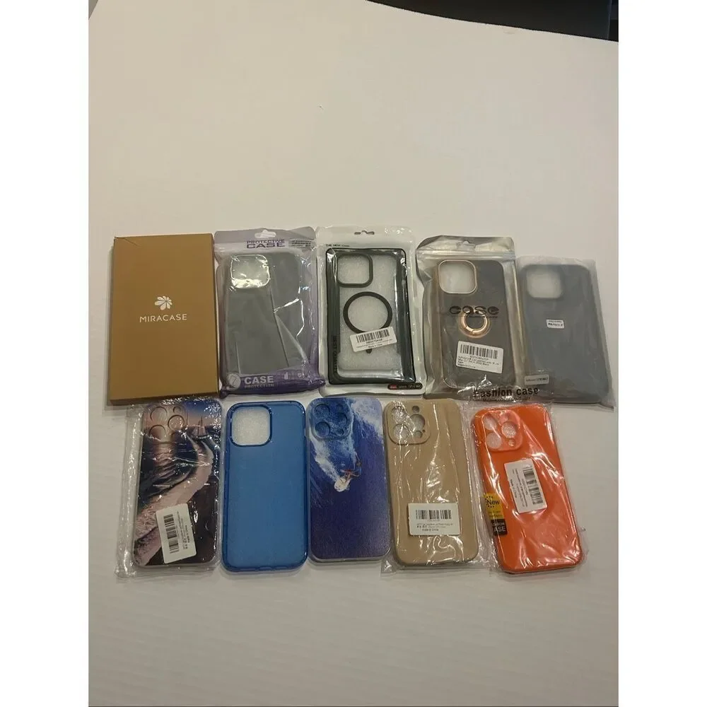 IPhone 15 Pro Max Cell Phone Cases Covers Lot of 10 Cell Phone Cases Only All Ne